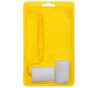 Alipis Rouleau à Peinture en Éponge 2 Pouces 4 Pièces, Rouleau pour Peinture à L'huile et Acrylique, Manche Plastique Ergonomique, Kit Rouleaux DIY pour Murs, Plafonds et Meubles