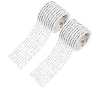 Alipis Ruban Adhésif Décoratif Washi Gothique 35 Mm X 2 Pcs, Ruban Autocollant en Papier pour Scrapbooking, Agenda DIY et Loisirs Créatifs Vintage Style Anglais