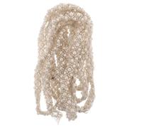 Alipis Ruban de Dentelle Perlée 1 CM X 18 M Bordure Brodée pour Accessoires DIY et Ornementation de Tenues de Fête