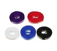 Alipis Ruban de Remise de Diplôme 5 Pièces en Satin Métallisé 1 Cm X 5 Yards, Rubans Décoratifs Doré, Bleu Royal et Multicolore pour Emballage Présent, Création de Nœuds et