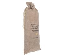 Alipis Sac à Vin avec Cordon de Serrage pour Bouteille de Vin avec Motif Imprimé pour Mariages et Événements Festifs Élégance et Multifonctionnalité