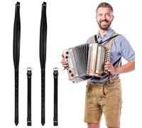 Alipis Sangle Accordéon Cuir Épaisse et Réglable Bandoulière pour Accordéon Support Confortable et Transport Facile Accessoire Instrument de Musique Polyvalent