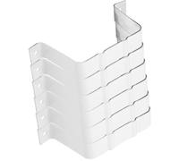 Alipis Sangle de Descente de Gouttière en Alliage D’Aluminium Blanc 100X80 MM Adaptateur Robuste pour Gouttière 6 Pièces pour Rénovation Toiture et Évacuation Pluviale