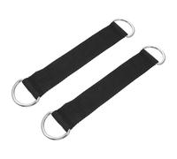 Alipis Sangles de Poulie en Polyester Noir 2pcs pour Entraînement de Résistance à Domicile Faciles à Utiliser Adaptées aux Barres de Gym et Chambres