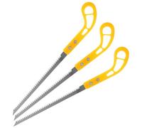 Alipis Scie à Main Japonaise Portable 3 Pcs Mini Scie à Tirer Travail du Bois Poignée Antidérapante Jaune Outil de Menuisier pour Élagage Bricolage et Découpe Précise
