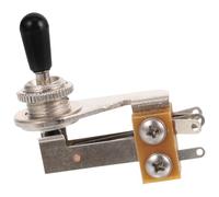 Alipis Sélecteur de Micros pour Guitare Électrique Bascule 3 Positions en Métal et Plastique Forme en L Capuchon Noir