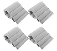 Alipis Séparateurs Antichocs pour Paquet Photo 4 Pièces Coussinets Rembourrés en Velours Gris Inserts Modulables pour Compartiments Appareil Photo Protection et Organisation Efficace de