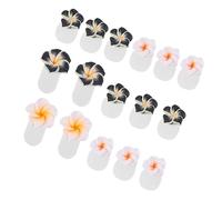 Alipis Séparateurs D’Orteils en Silicone Réutilisables Lot de 16 Pièces Blanc et Noir Écarteurs D’Ongles pour Pédicure Alignement des Pieds Accessoires pour Manucure et Soin des