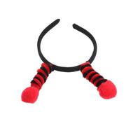 Alipis Serrage-tête à Antennes de Bourdon Rouge pour Adultes et Garçon et Filles, Accessoires pour Cheveux Abeille en Peluche et Abs, Solution Coiffure Confortable pour Fêtes