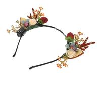 Alipis Serrage-Tête Lumineux de Corne de Cerf Bandeau Décoratif pour Fête de Noël Accessoire Modelant Léger et Confortable Carnaval et Festival 1 Pièce