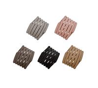 Alipis Serrage-têtes Pliables en Plastique Dents Lot de 5 Adaptés Cheveux Bouclés et Raides, Sport Football