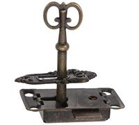 Alipis Serrure Ancienne pour Meubles 53X26 MM en Métal Vert Antique avec Clés Kit de Verrouillage 3 Pièces pour Tiroirs Boîtes à Bijoux et Armoires Verrous D’Armoire Rustiques pour