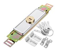 Alipis Serrure pour Porte à Volet Roulant avec Rainure de Clavette Verticale Corps Métal Durci 6 Clés Incluses Verrou de Garage Robuste et Antirouille Usage Entrepôt et Porte de