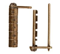 Alipis Serrure Vintage de Mot de Passe Chinois Gravé pour Boîte Décorative et Coffre Cadenas Ancien Résistant pour Armoire et Valise Style Antique avec Texte Sculpté