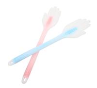 Alipis Set de 2 Bâtons de Massage en Silicone Forme Paume Trou Suspendu pour Tapotement Confortable, pour Soins du Corps et Relaxation Familiale