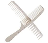Alipis Set de 2 Peignes de Coupe de Cheveux Anti-statiques en Abs, Légers et Ergonomiques avec Dents Fines, pour Coiffure et Tressage à Domicile