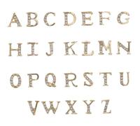 Alipis Set de Charmes pour Ongles Alliage Lettre Décoration Nail Art Bijoux pour Manucure Élégante Accessoires pour Fêtes et Mariages