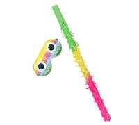 Alipis Set de de Piñata avec Masque pour Jeux de Fête Accessoires de Fête Anniversaire Carnaval et Célébrations