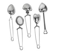 Alipis Set de Infuseurs à Thé Acier Inoxydable avec Manche Filtres à Thé pour Vrac Infuseurs Épices Réutilisables pour Tasses et Théières