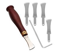 Alipis Set Outils Cuir DIY avec Rainure Peu Profonde Creaser Bord et Presse-bord Multifonction pour Artisanat Cuir Précis et Portable