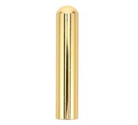 Alipis Slide Métal Rond pour Guitare Acoustique et Basse, Trou Intégré | Finition Or Métallisée, Prise Ergonomique Légère, Sustain Fluide, pour Scène et Pratique, Guitaristes Fingerstyle
