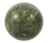Alipis Sphère de Jade Naturelle, Boule de Jade pour Décoration Intérieure, Pierre en Cristal Vert, Sphère Polie, Ornement Feng Shui pour Contemplation et Harmonie