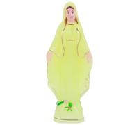Alipis Statue De La Vierge Marie Bénie Brille dans Statuette De Notre-Dame De Grâce Figurines Religieuses Lumineuses Sculpture Catholique pour La Fête des Mères Décoration