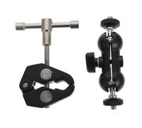 Alipis Support de Caméra Rotatif Pince Multifonction 3/8 et 1/4 pour Accessoires Grand Modèle Coussinet Antidérapant Fixation pour Étagères Barres et Lumières Usage Photo