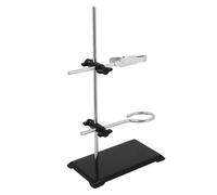 Alipis Support de Laboratoire avec Base Carrée Support pour Entonnoir et Tube Essai Robuste et Facile à Assembler pour Expériences de Chimie et Physique
