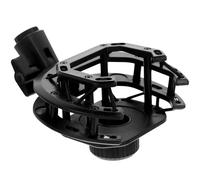 Alipis Support de Microphone Antichoc Noir, Rack Micro Clip Suspendu, Compatible Studio et Conférences, Structure Stable et Pratique Vibrations, Accessoire Professionnel