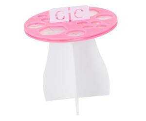 Alipis Support de Pinceaux de Maquillage Rose pour Séchage et Rangement Organisateur Cosmétiques Minimaliste pour Salle de Bain et Coiffeuse Usage Professionnel et Personnel