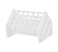 Alipis Support de Rangement pour Tubes à Essais en Acrylique Transparent Incliné 18 Emplacements pour Laboratoire Accès Facile et Design Élégant