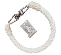 Alipis Support de Rouleau de Papier Toilette en Corde Blanche en Coton Porte-Papier Mural Suspendu Accessoire Salle de Bain Créatif et Compact pour Organisation Toilette Décoration