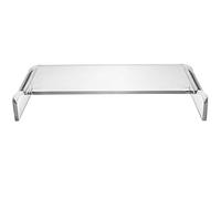 Alipis Support d'Écran Transparent en Acrylique 2-en-1 pour Clavier et Moniteur Support de Levage Ergonomique pour Ordinateur de Bureau Protection Anti-Chat Adapté Bureau Domicile