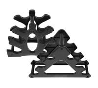 Alipis Support d'Haltères en Plastique Multifonction Rack Vertical Compact à Plusieurs Niveaux Capacité 12 Kg Petit Porte-Poids pour Rangement d'Haltères à Domicile et Bureau Support