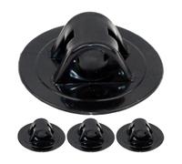 Alipis Support Moteur pour Canoë Gonflable en PVC Noir, Kit 4 Pièces Ajustement de Position et Design Polyvalent pour Fixation Moteur de Bateau Extérieur