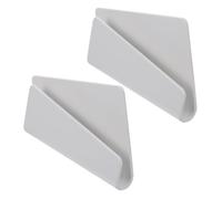 Alipis Support Mural de Charge pour Téléphone Portable sans Perçage 2 Pièces en Abs Blanc pour Étude et Usage Familial