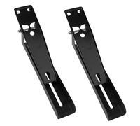 Alipis Support Mural Micro-ondes Acier Inoxydable Noir Étagère Extensible et Suspendue pour Cuisine Rack de Rangement Pratique et Design Moderne Économiseur Espace pour Four Micro-ondes