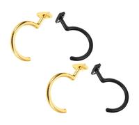 Alipis Support Mural pour Queues de Billard 4 Pièces Crochets en Métal Doré et Noir Porte-Queues Compact et Robuste pour Tables de Billard Accessoires de Rangement pour Salle de