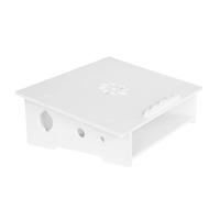 Alipis Support Ordinateur Portable Blanc Petit Support Surélevé Ergonomique Rack de Rangement Bureau Dissipateur Thermique Intégré Adapté Bureau Maison Voyage Stand PC Portable