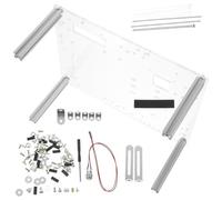 Alipis Support Ouvert pour Carte Mère PC Micro ATX en Acrylique Transparent Châssis de Boîtier Gaming DIY Compact et Stable Compatible Itx/Uatx Établi PC Portable pour Maintenance