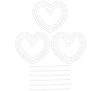 Alipis Support pour Bouquet en Forme de Cœur 48 Pcs pour Compositions de Fleurs, Cadre Stable pour Fleurs Artificielles, Centre de Table Décoratif pour Mariage et Événements