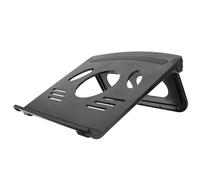 Alipis Support pour Ordinateur Portable Réglable en Abs et Silicone Noir Ventilation, Coussinets Antidérapants, Surélevé pour Bureau, Accessoire Multifonction pour PC Portable,