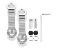 Alipis Support Rétroviseur Aluminium Prolongateur de Miroir Arrière Robuste Élargit Champ pour Meilleure Sécurité Installation Facile sans Outils Compatible avec Motos et Scooters