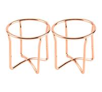 Alipis Support Séchoir en Carbone Acier Or à Éponges Maquillage, Croisé Délicat 2pcs Facile à Prendre et Filles Femmes