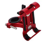 Alipis Support Smartphone Guidon Moto Aluminium Rouge Fixe Support Téléphone Antivibration pour Moto Et VTT
