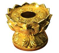 Alipis Support Stable Lotus Doré pour Roue de Prière Tibétaine Base Fixe Robuste pour Roue à Main Présentoir de Cérémonie Bouddhiste