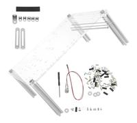 Alipis Support Transparent pour Boîtier PC Ouvert Itx/Uatx Cadre Nu Compact en Plastique Rigide Base Stable Antichute pour Banc de Test Informatique et Maintenance Composants
