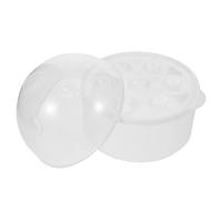 Alipis Support Œufs Vapeur Rond avec Couvercle Étanche Plateau Insert pour Cuiseur Vapeur Accessoire Cuisson Œufs Compact et Résistant Compatible Autocuiseurs et Multicuiseurs