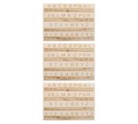 Alipis Tableau D'apprentissage Braille en Bois 3pcs avec Points Gravés Portable pour Garçon et Filles Aveugles Outil Pédagogique Éducatif Couleur Aléatoire
